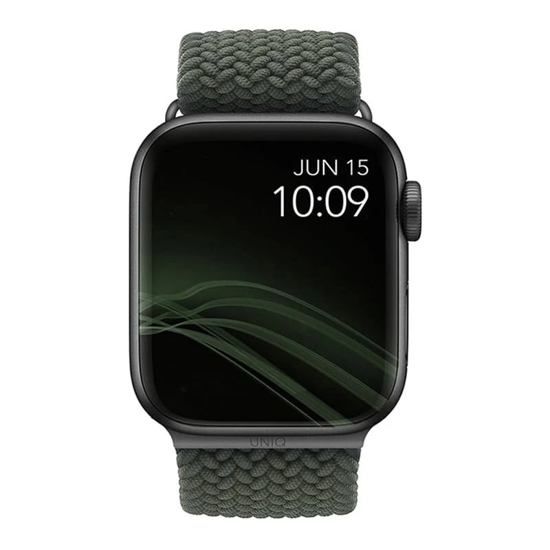 Ремешок для Apple Watch 41/40/38 mm UNIQ ASPEN Strap Braided Green