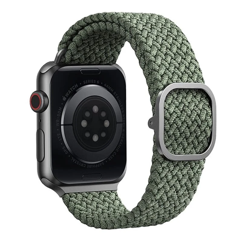 Ремешок для Apple Watch 41/40/38 mm UNIQ ASPEN Strap Braided Green