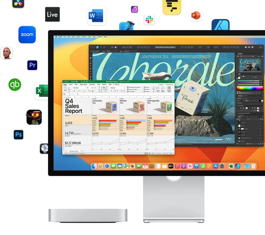 Mac mini (M2, 8C CPU, 10C GPU, 2023) 8 GB, 256 GB SSD (MMFJ3) Silver