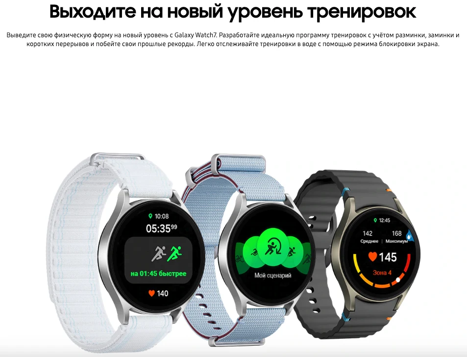 Samsung Часы Samsung Galaxy Watch7 40 мм (L305) White Gold