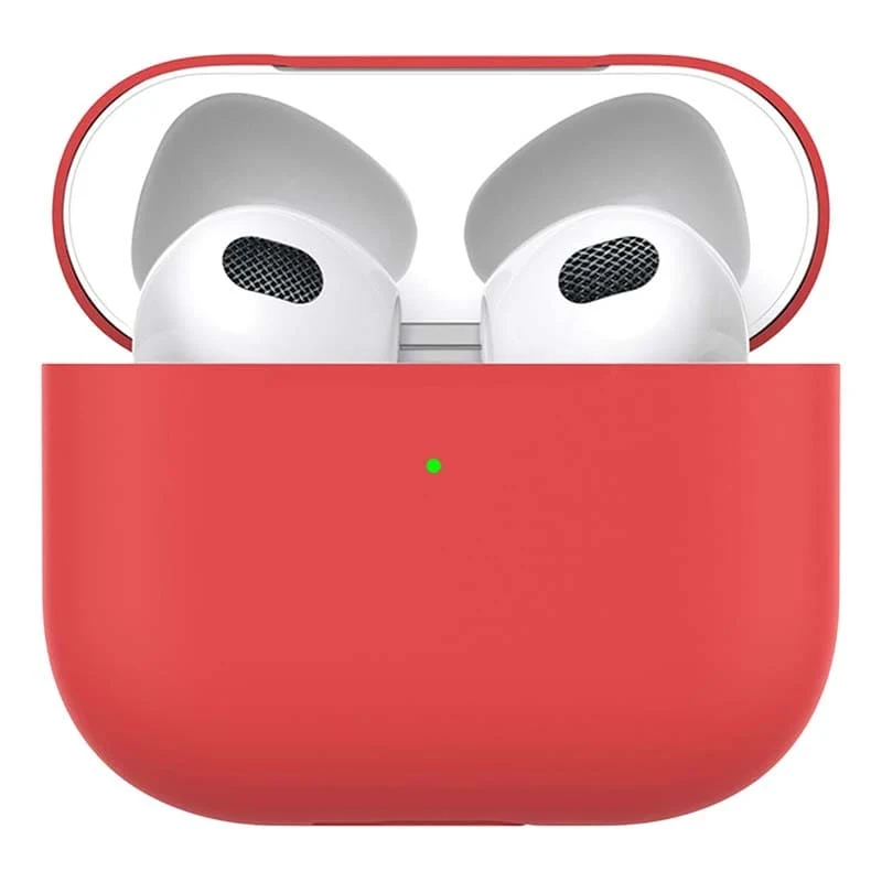 Силиконовый чехол для AirPods 3 Deppa Ultra Slim (47324) Красный