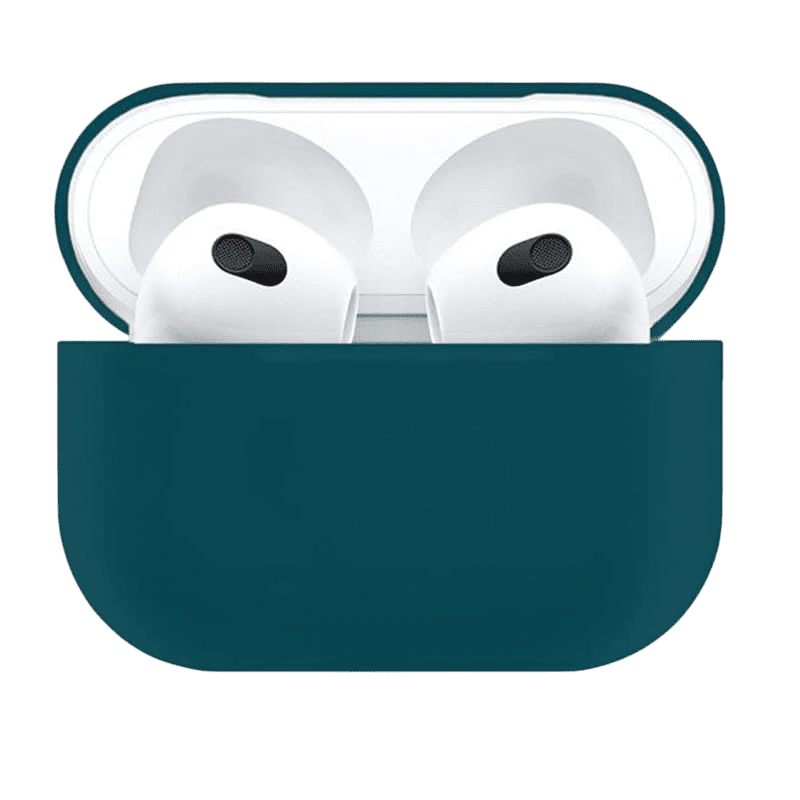 Чехол для Apple AirPods 3 Silicone Case Protection Pacific Green, сине-зеленый