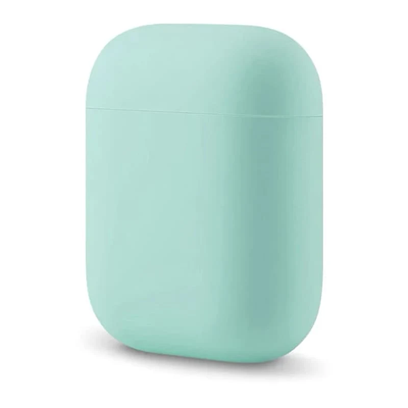 Чехол для Apple AirPods 1/2 Silicone Case Pale Green, бледно-зеленый