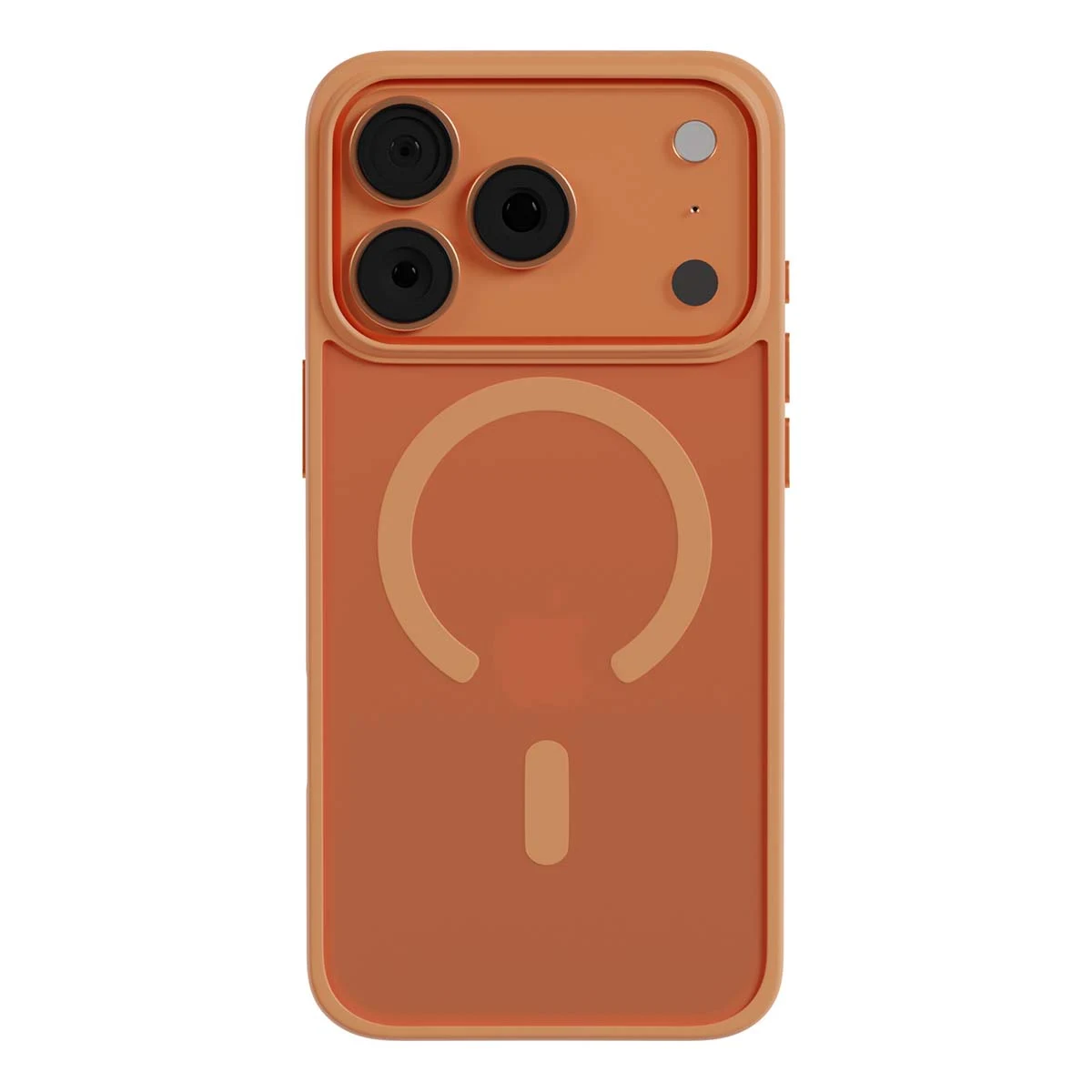 Чехол для iPhone 17 Pro AceCase Soft Rim(KA018) Orange, оранжевый