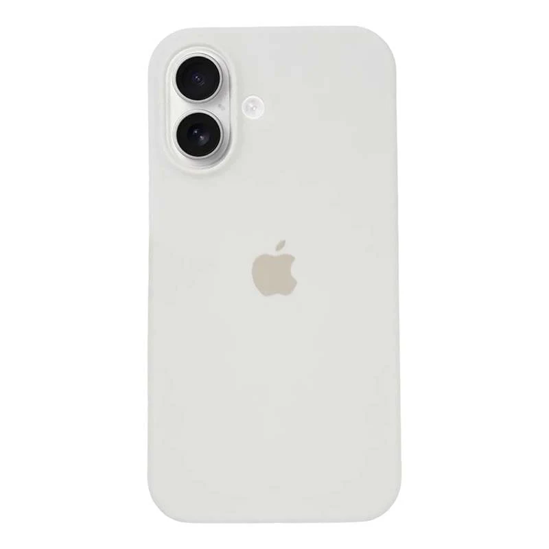 Чехол для iPhone 16 Silicone Case White, белый