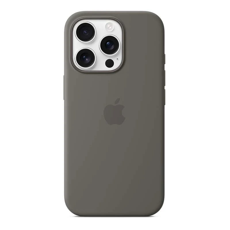 Чехол для iPhone 16 Pro с MagSafe Silicone Case Серый