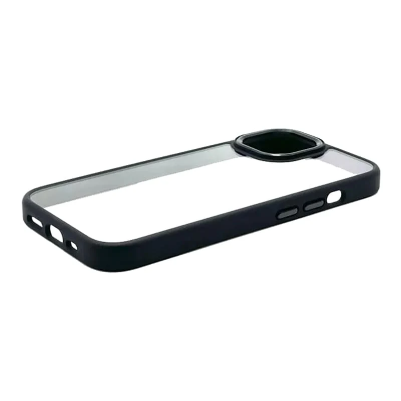 Чехол Perfect Case для Apple iPhone 15 Pro Прозрачный Черный