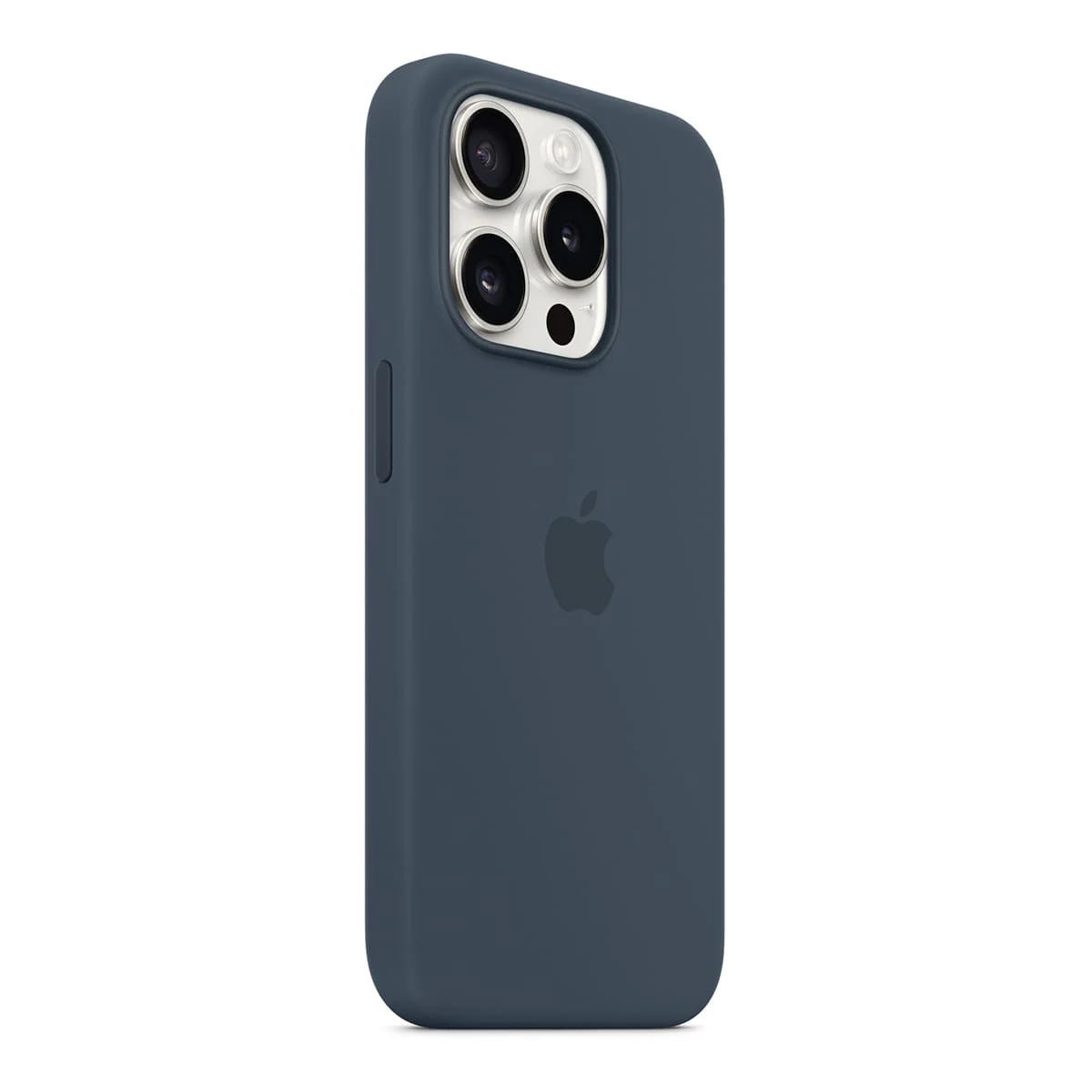 Чехол Silicone Case для Apple iPhone 15 Pro с MagSafe (original) Storm Blue, синий